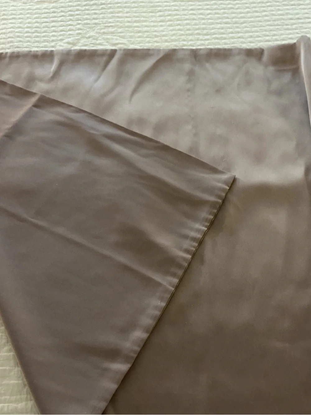 100% Silk Taupe Standard Pillowcase